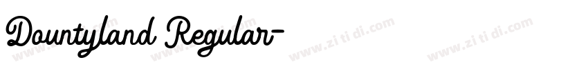 Dountyland Regular字体转换